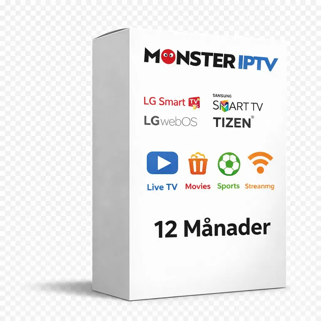 Monster IPTV 12 månader abonnemang